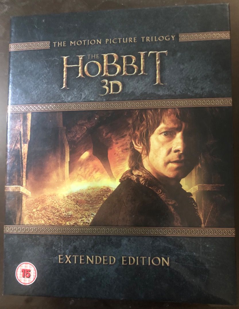 Original Bluray The Hobbit Trilogy Full 3D Extended Editions of all 3 movies, Hobbies & Toys