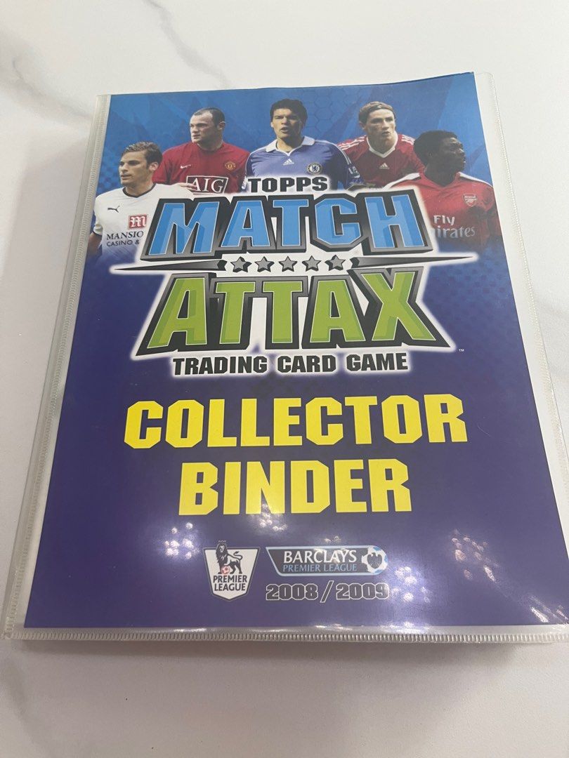 match attax card binder Football for 400 Cards,Removable Binder with Zip and Handle Double-sided Pages Football Card Holder,Waterproof Card Collection Folder High clarity *NEW* MATCH ATTAX 2025/26 Binder