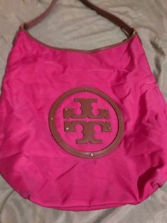 Toryburch pink hobo bag