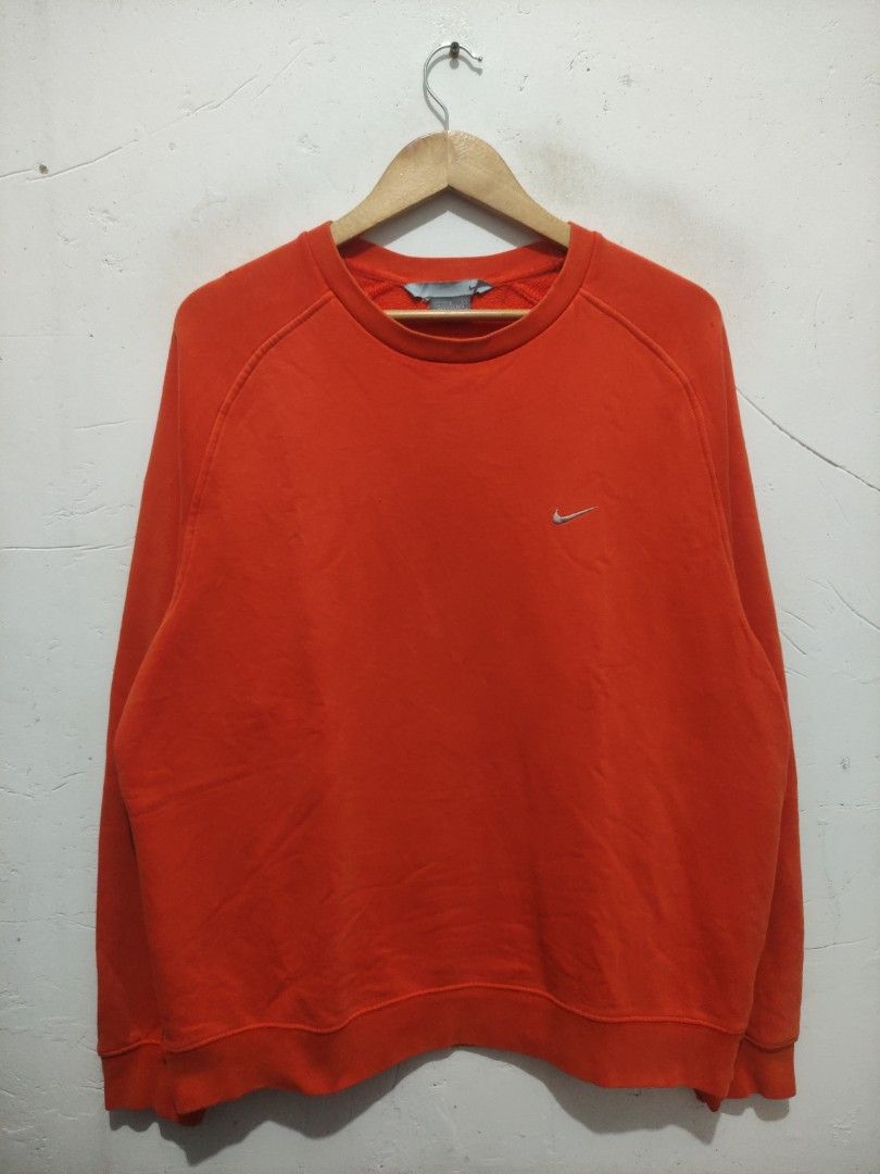 vintage orange nike sweatshirt