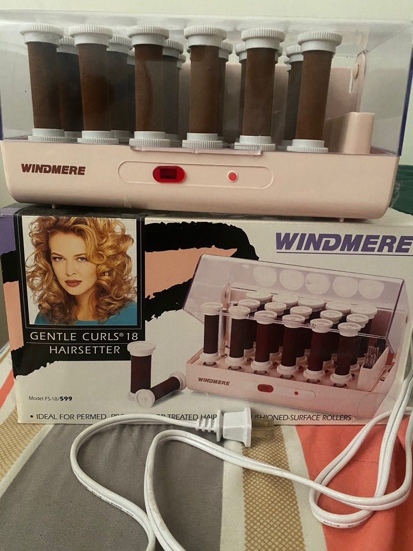 Windmere Hot Hair curler set (Category: Hair) located in Manila. Submitted by beadeclutter (Listing ID 1310325392, Image 1). Description: From US Never been used pm for more pics negotiable (pm me) w/ free hair pins curl holder pin.