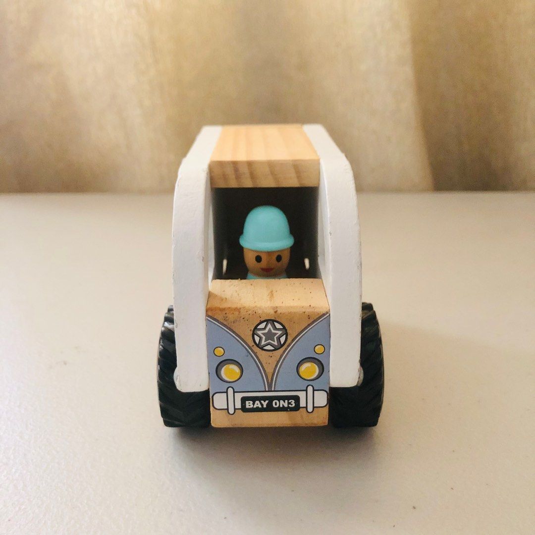 Wooden Camper Van (Category: Kids Toys) located in Imus. Submitted by dyelinn (Listing ID 1310400113, Image 2). Description: ✨PRELOVED Wooden Camper Van Brand: Little Town Timeless Toys Flaws: Scratches, paint and wood chips ₱220.
