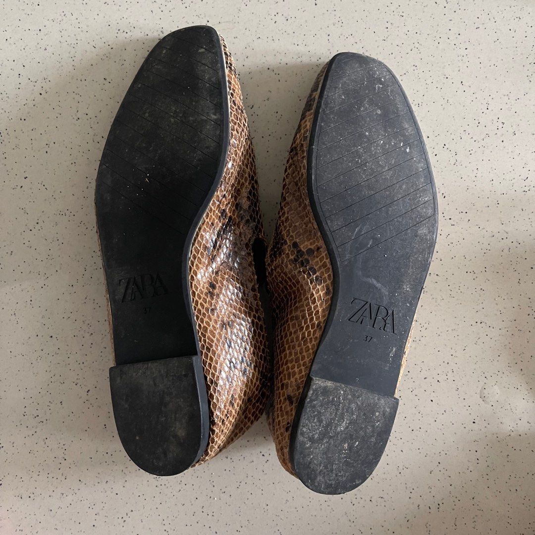 Snakeskin loafers zara new arrivals