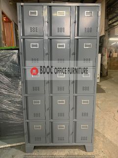 15 Door Steel Locker / Kitchen Counter / Steel Cabinet / Gang Chair / Office Partition / Office Furniture