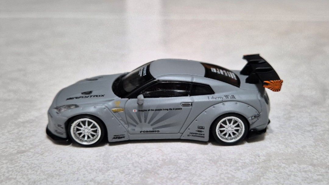 1/64 Mini GT LB Works Nissan GTR R35 Matte Grey, Hobbies & Toys, Toys ...