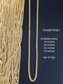 18k FOXTAIL CHAIN NECKLACE