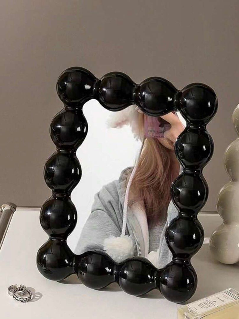 1pc Nordic Style Creative Ceramic Wave Mirror Home Tabletop (Category: Mirrors) located in Quezon City. Submitted by hellopucca (Listing ID 1310506664, Image 2). Description: .