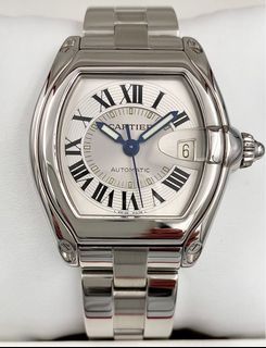 2009 Cartier Roadster Large White Dial 38mm Ref. W62000V3