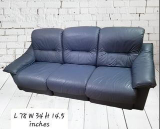 3 Seater Sectional Leather Sofa Couch