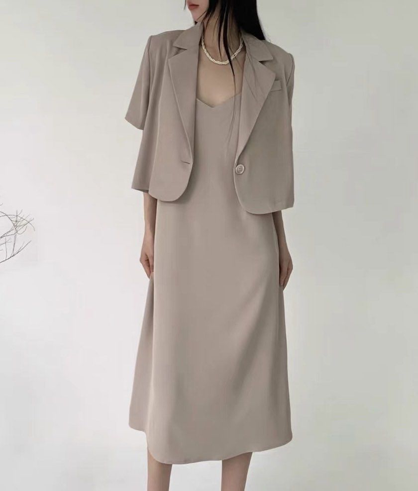 Short sleeve suit dress store