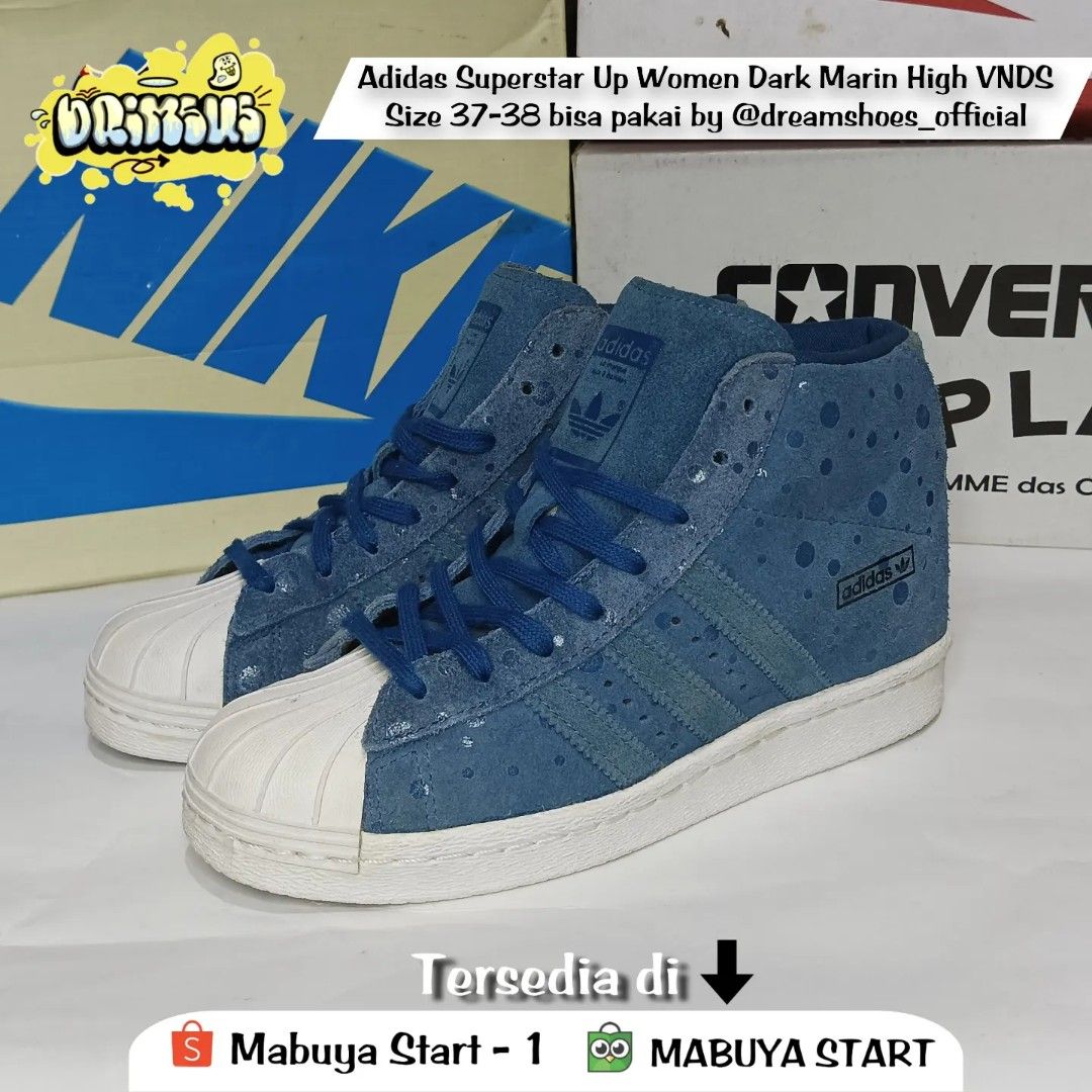 Adidas Superstar High VNDS Women Sepatu Cewek Tinggi Original Sepatu Casual