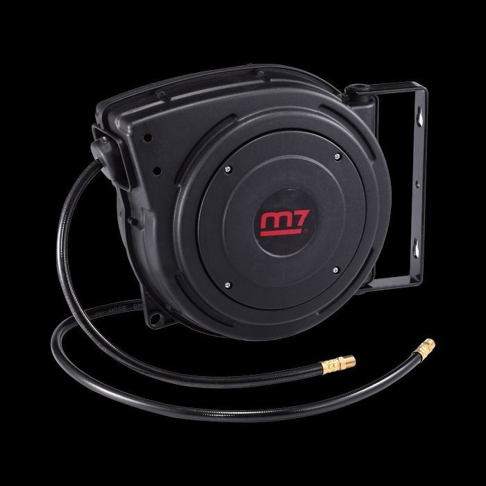 Air Hose Reel (Category: Construction Tools & Equipment) located in Cavite. Submitted by ed_012 (Listing ID 1310454383, Image 1). Description: Retractable Air Hose Reel Brand: M7 Model: SA-3315 Working Pressure: 90 (PSI) / 6.3 (bar) Hose length: 15 (M) Male PT Fitting: 3/8" Features: Case Material : Shock-proof plastic With after sales support √ Parts and service warranty √ Free delivery within Metro Manila and nearby areas Message or Call as for