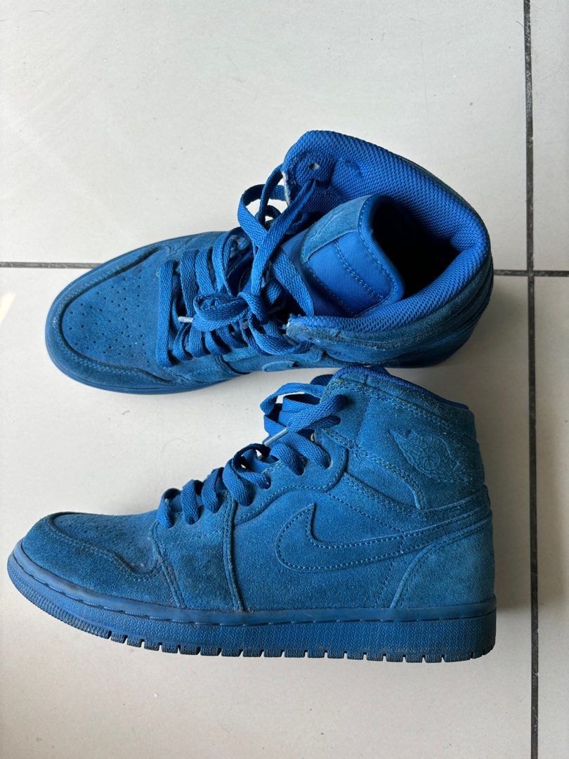Aj1 blue suede sales