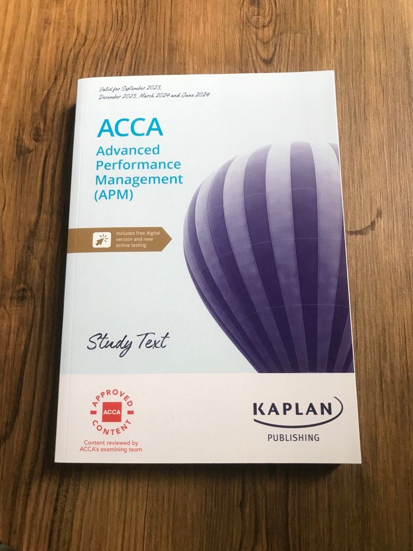 APM STUDY TEXT KAPLAN ACCA JUNE 2024, Hobbies & Toys, Books & Magazines ...