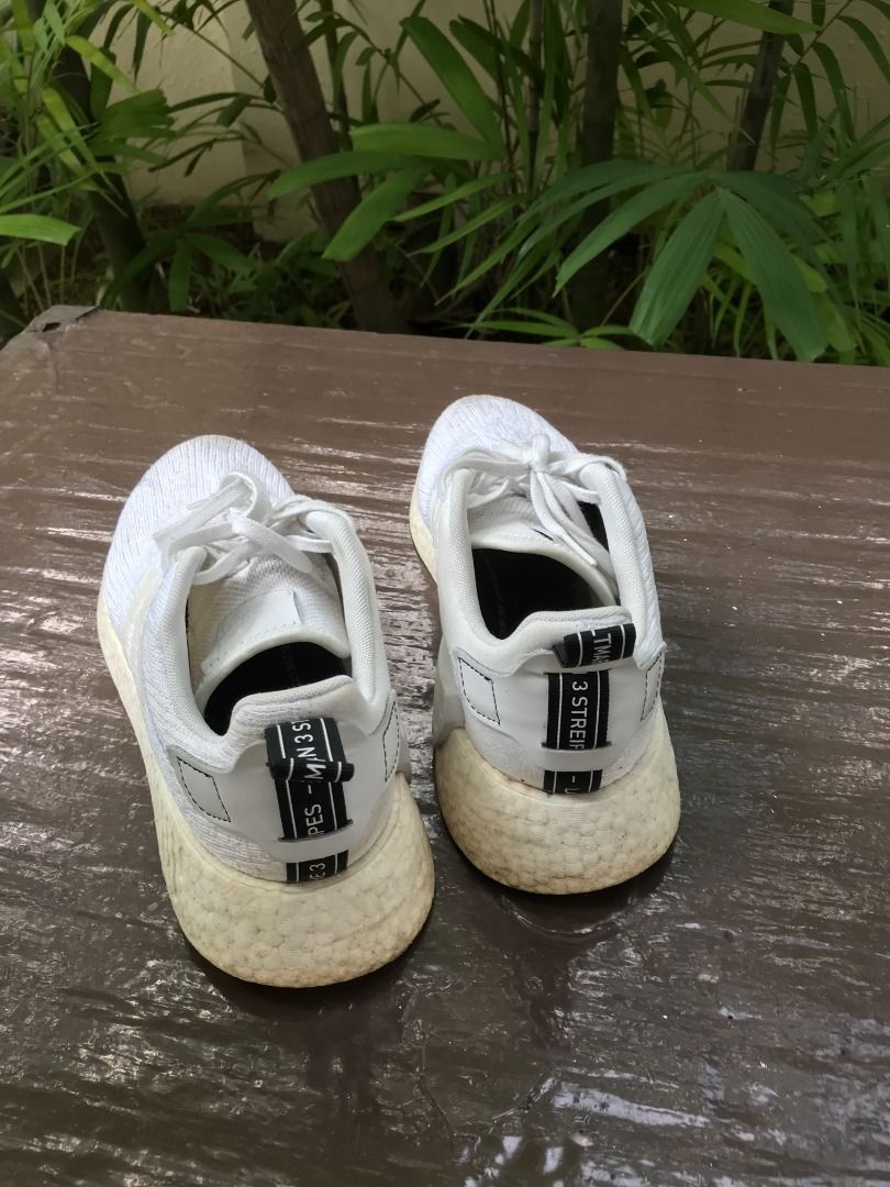 Authentic Adidas white shoes. Size US9.5 UK 9 EU 43 CHN 265. In good condition