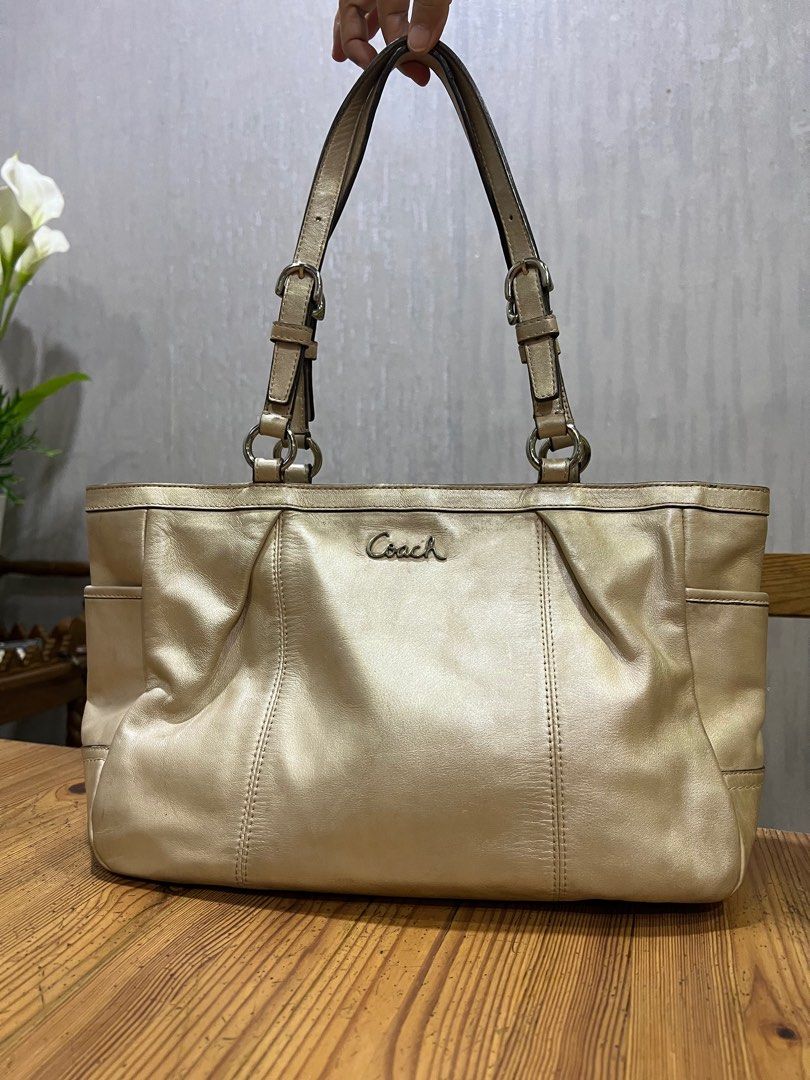 Authentic Coach Nude Leather Bag