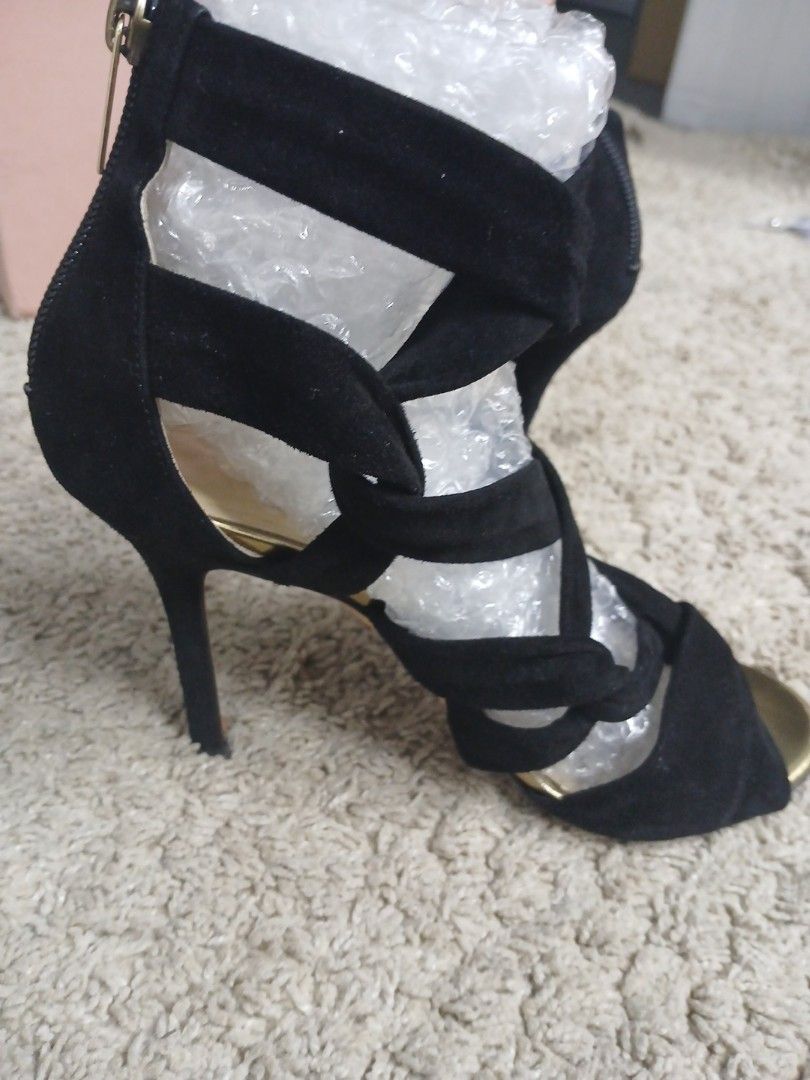 Free delivery with insurance Authentic Jimmy Choo 36.5 Suede Gladiator Heel Women s Fashion Footwear Heels on Carousell
