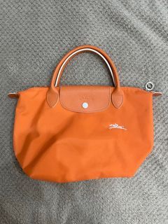 Authentic Longchamp Le Pliage Mini orange bag