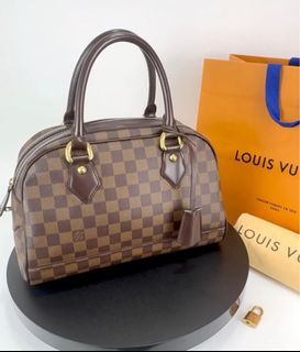 Authentic Louis Vuitton Duomo Bowler Bag Damier Ebene