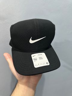 Authentic Nike Swoosh Flex Black Cap One Size