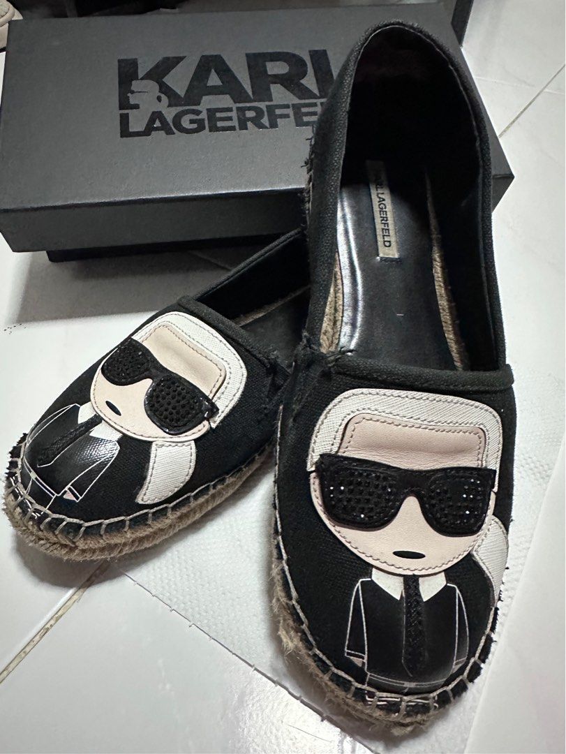 Authentic Used Karl Lagerfeld Espadrilles