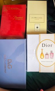 Bacarrat, Dior, D&G Jo malone