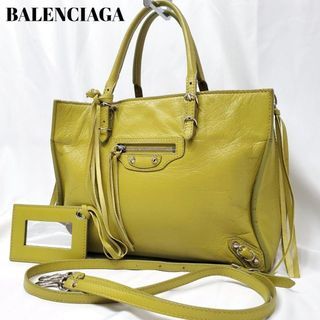 Balenciaga 2way paper mini bag handbag in yellow