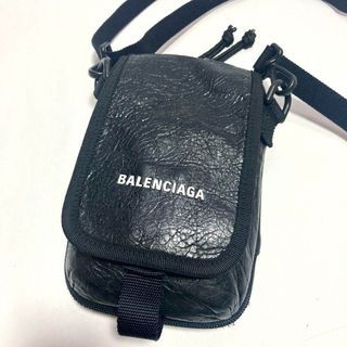 BALENCIAGA Explorer shoulder bag in black leather