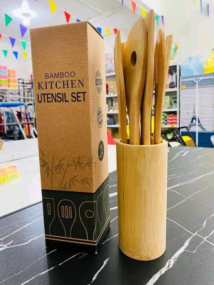 BAMBOO KITCHEN UTENSILS SET (Category: Coffee & Tea Tableware) located in Quezon City. Submitted by fconnie15407950 (Listing ID 1310582303, Image 3). Description: .