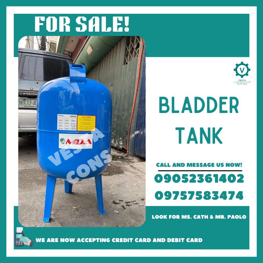 Bladder tank (Category: Construction Tools & Equipment) located in Manila. Submitted by cathvesta_sales (Listing ID 1310478507, Image 1). Description: .