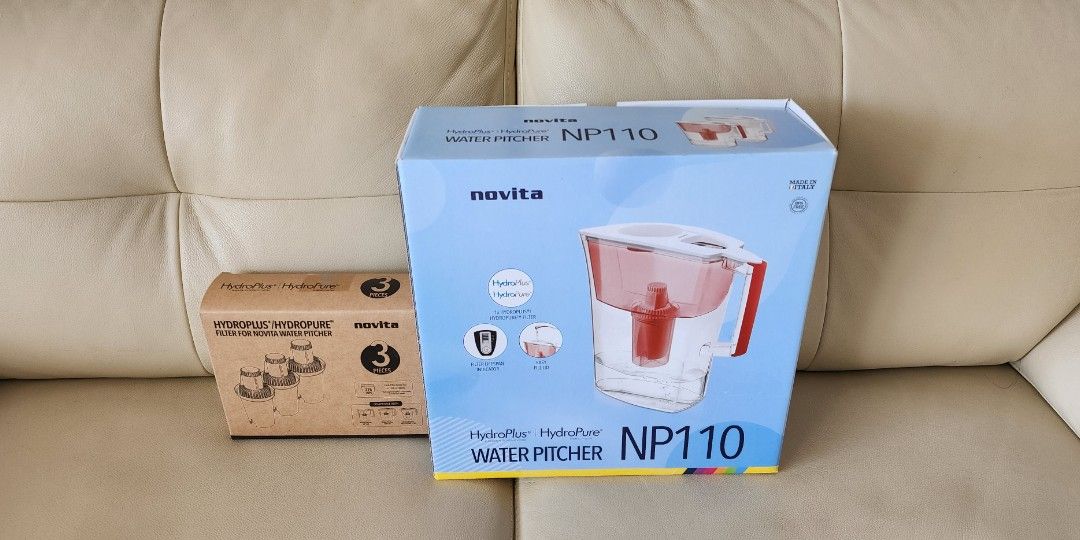 Brand new Novita NP110 water pitcher (with free filters), TV