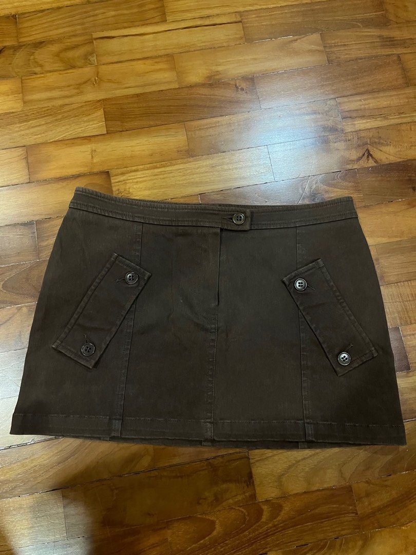 brown kookai skirt Women s Fashion Bottoms Skirts on Carousell