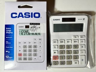CASIO MX-12B (White) Basic Calculator