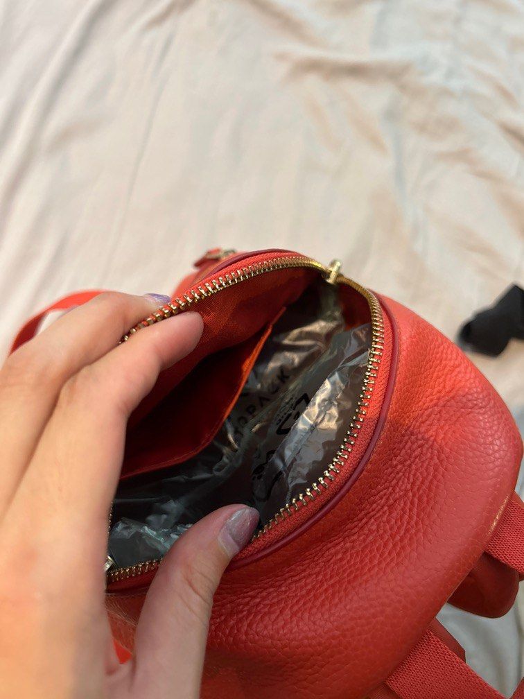 Coach leather mini backpack top