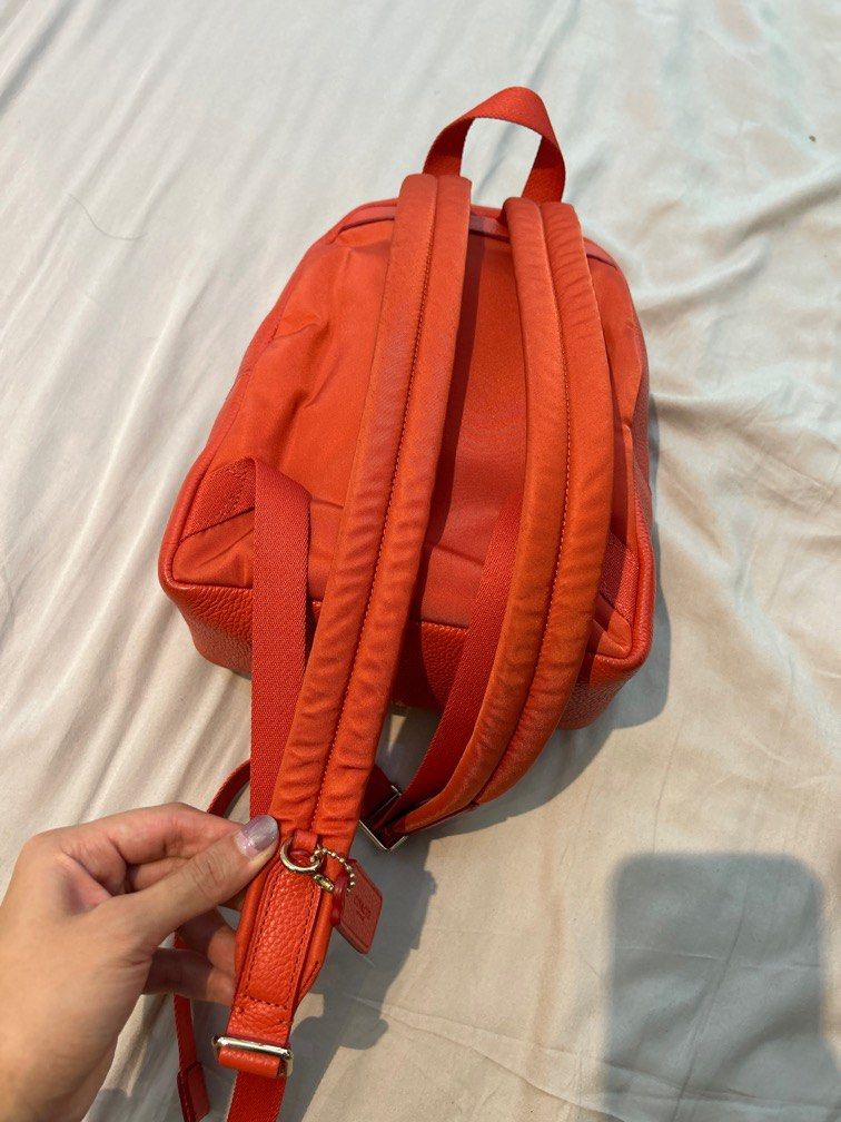 Coach leather mini backpack top