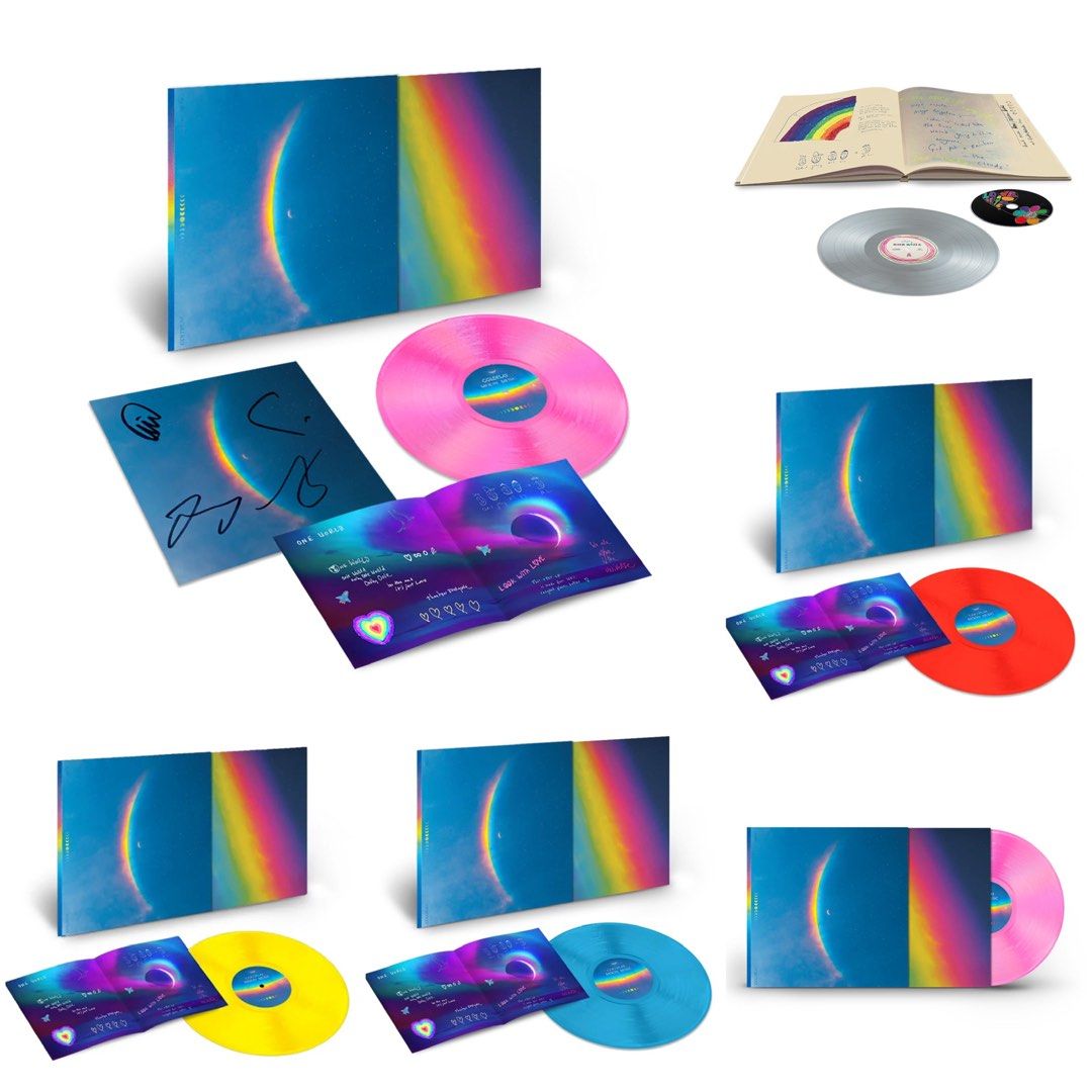Coldplay 直筆サイン入り アナログレコード LP moonコールドプレイ