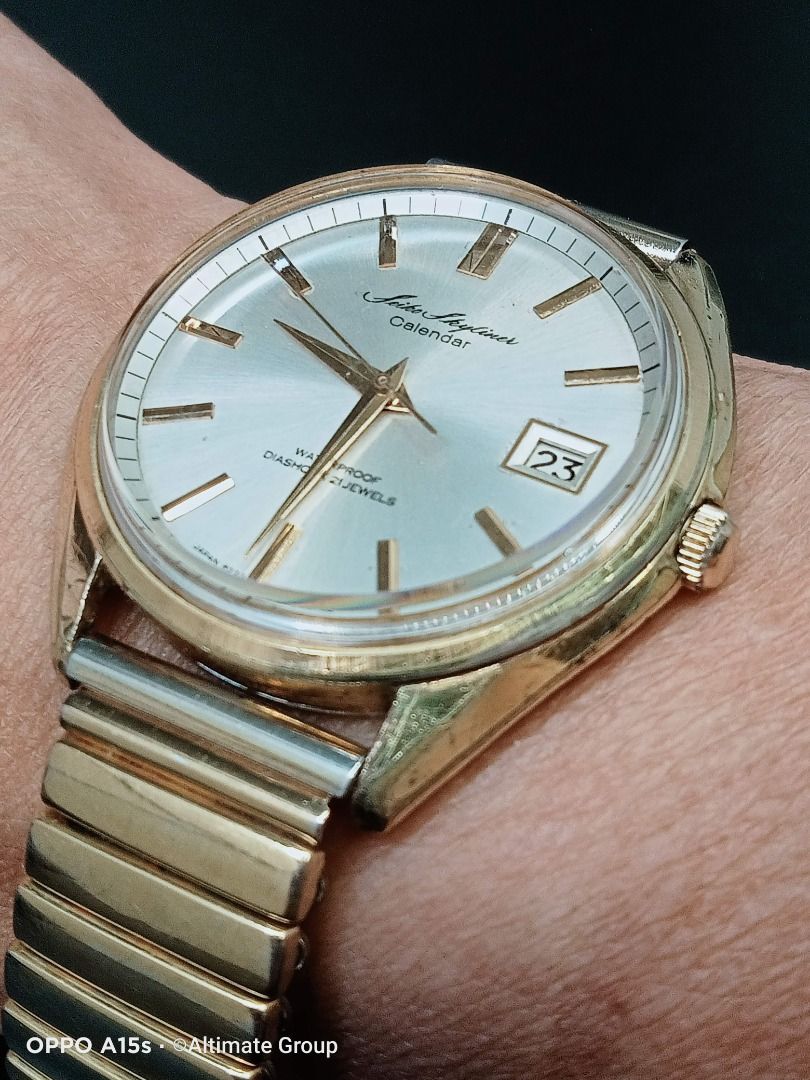 Collectible! Birthday Watch May 1965! Seiko 6222-8000 Skyliner Calendar  SUWA, 21J Mechanical Watch (OH)