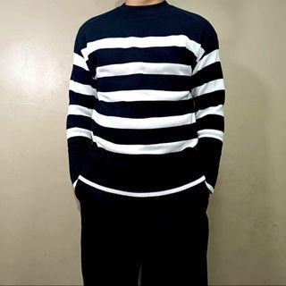 COS Striped Black White Knitted Sweater