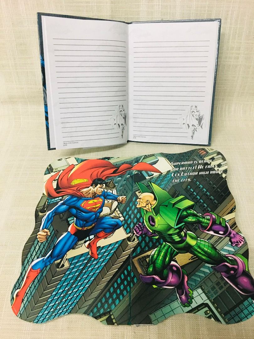 DC Batman Personalized Diary and Superman Book Bundle (Hardbound ...
