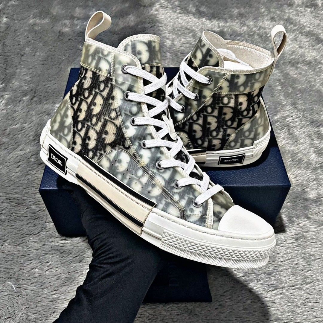 Sepatu Dior Black Chucks Walk'n'Dior Sneaker Black Cotton Canvas DIOR
