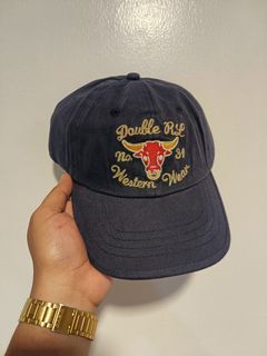 DOUBLE RL EMBROIDERED WESTERN WEAR LOGO CAP