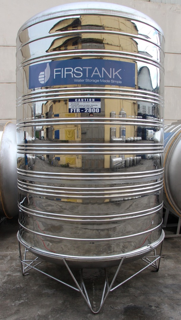 Firstank 2800L Stainless Steel Water Storage Tank, Commercial ...