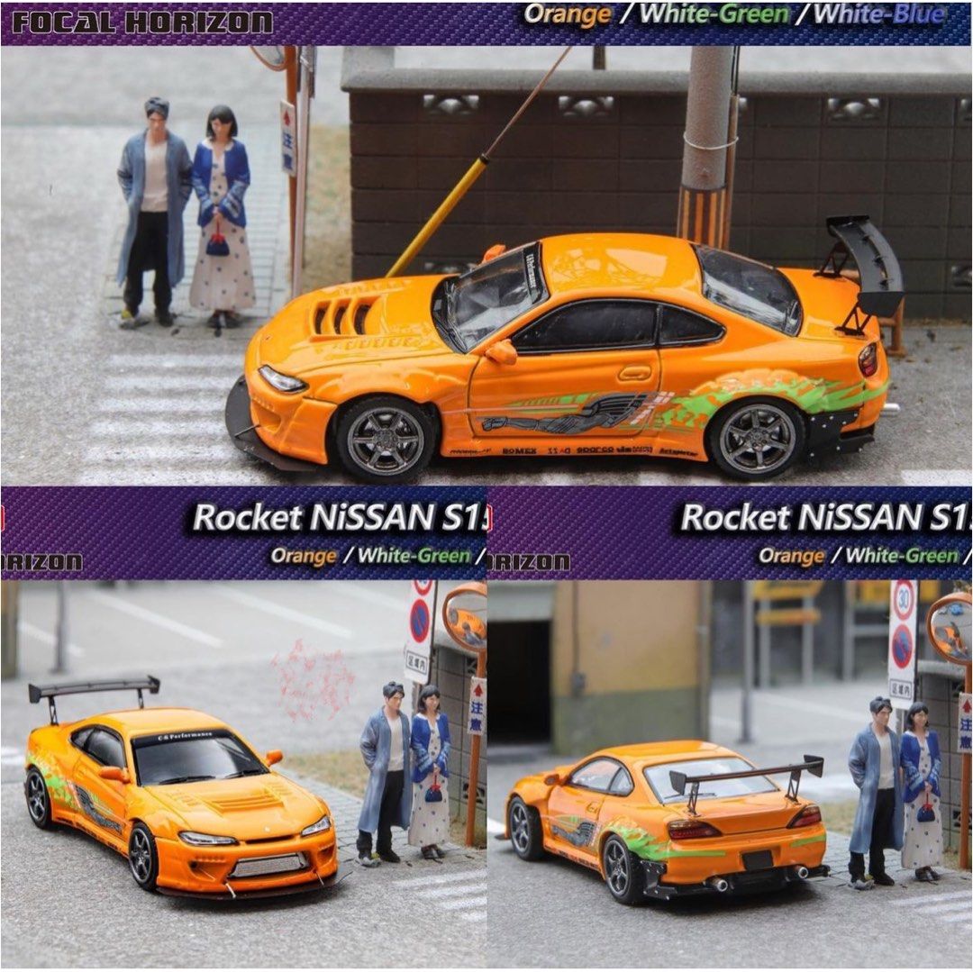 Focal Horizon 1/64 Nissan Silvia S15 Pandem Rocket Bunny FnF