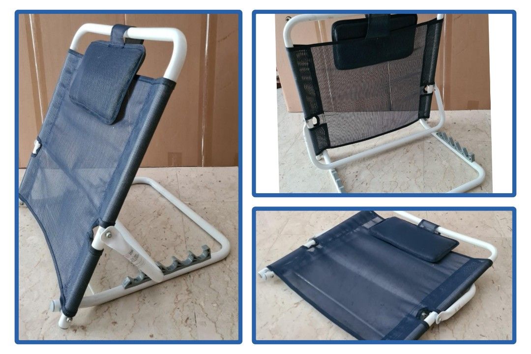 Folding Adjustable Bed Rest (Adjustable Backrest/Bed Recliner), Health ...