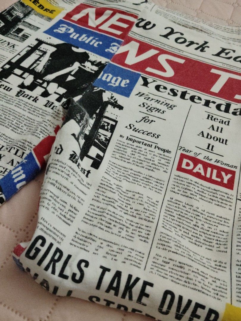 Newspaper biker shorts hotsell