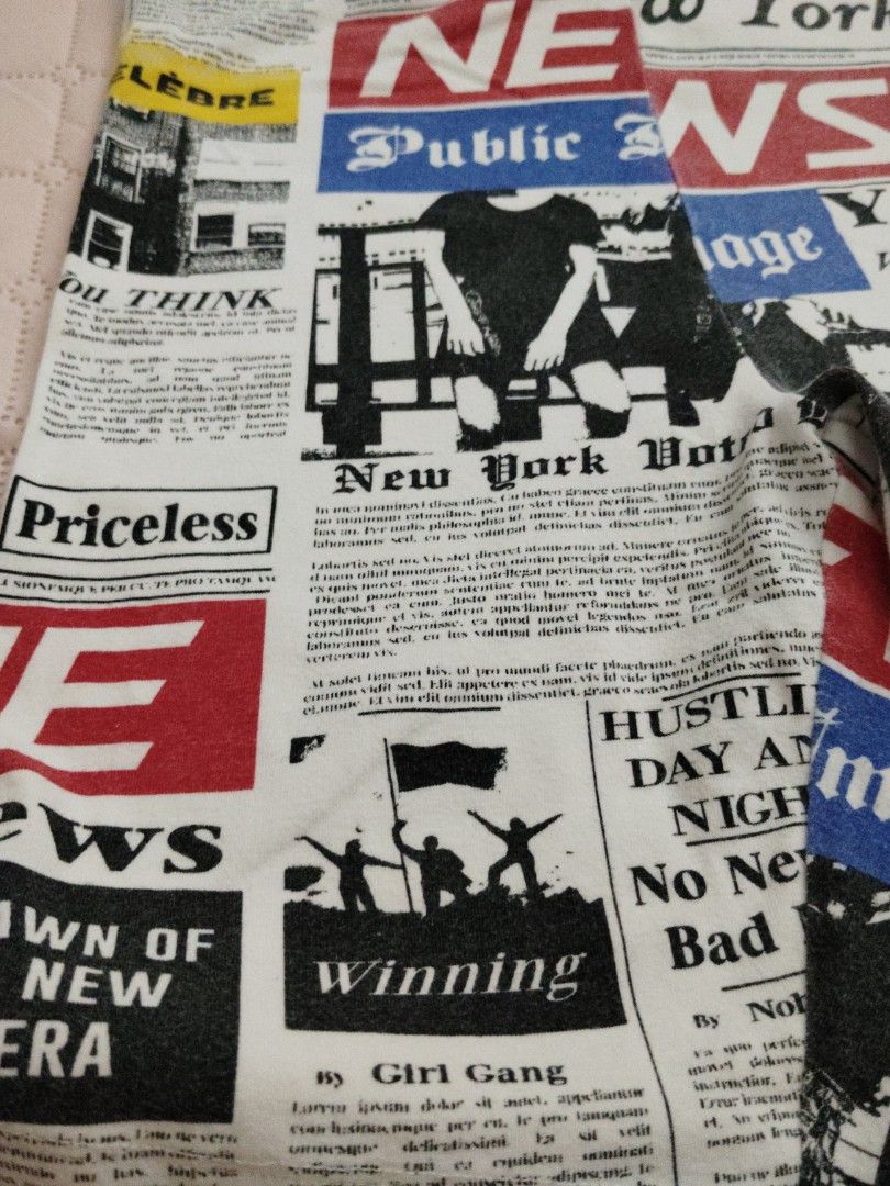 Newspaper biker shorts online