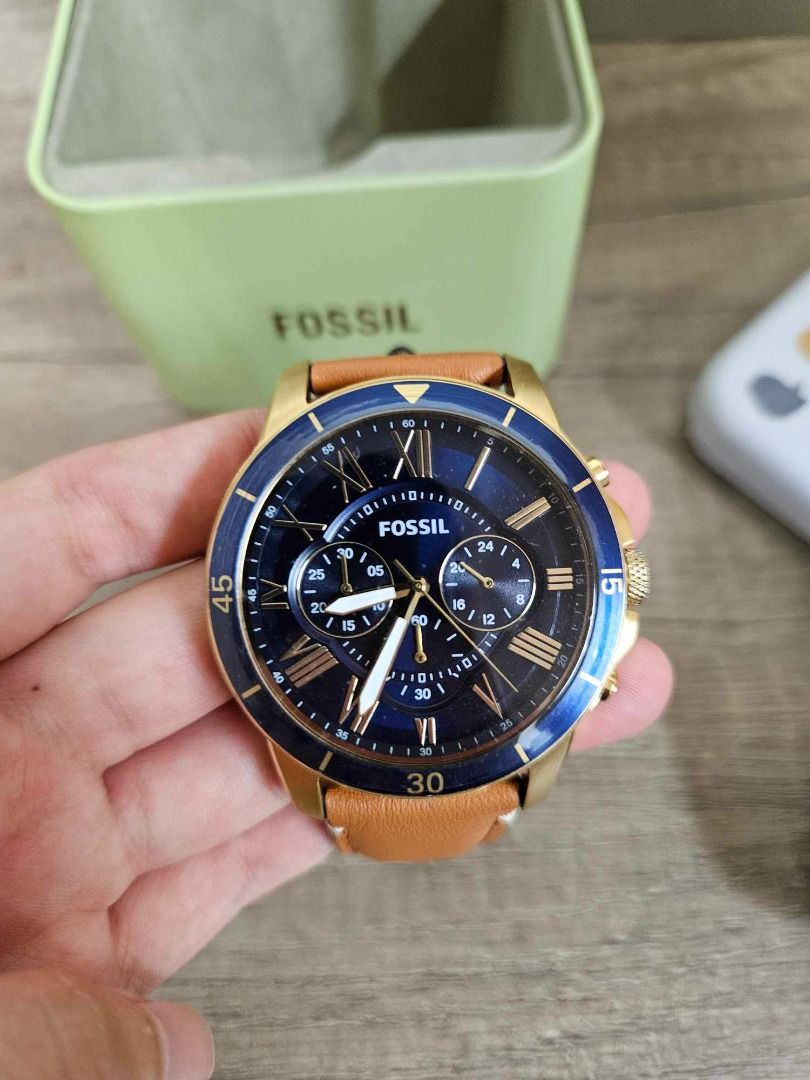 Grant sport chronograph luggage leather watch new arrivals