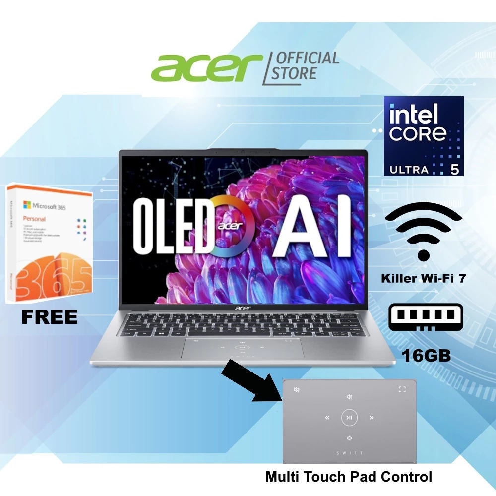 [FREE MS OFFICE][NEW AI PC][Intel Core Ultra 5] Acer Swift Go 14 ...