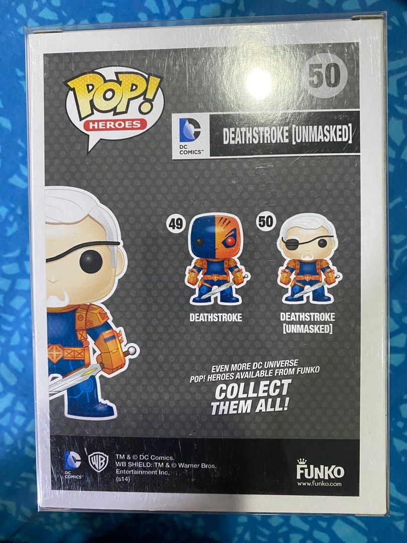 Funko Pop DC Comics Deathstroke (Unmasked) (50) (Category: Designer & Blind Box Toys) located in Makati City. Submitted by declutterphilia (Listing ID 1310587651, Image 3). Description: .