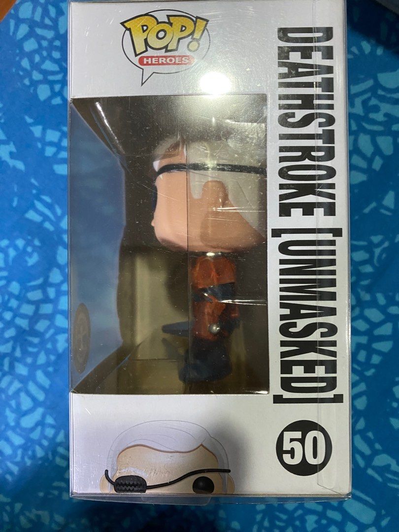 Funko Pop DC Comics Deathstroke (Unmasked) (50) (Category: Designer & Blind Box Toys) located in Makati City. Submitted by declutterphilia (Listing ID 1310587651, Image 2). Description: .